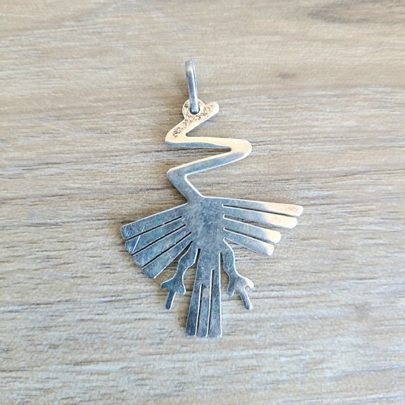 Sterling silver Thunderbird pendant/necklace. Western native jewelry. - Picture 2 of 4